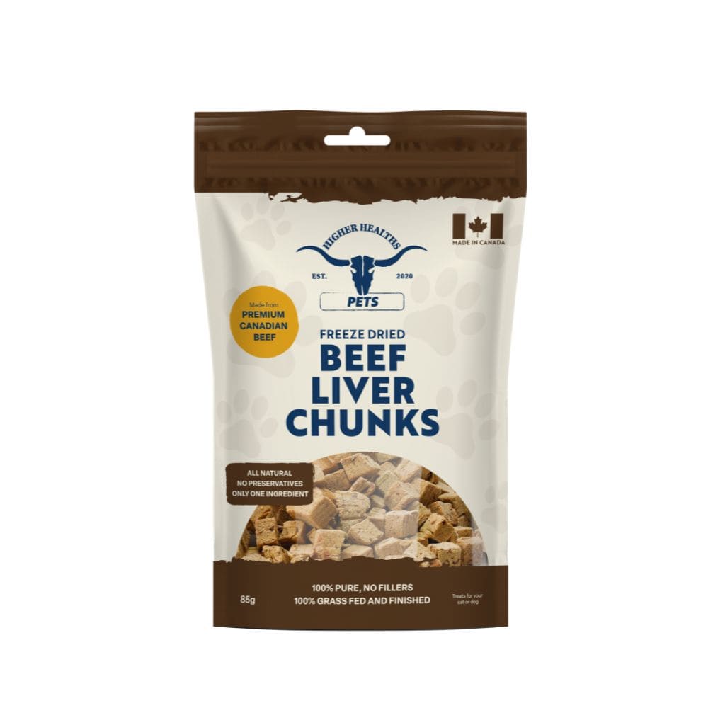 Pet Line, Beef Liver Chunks (Front View), Higher Healths Canada